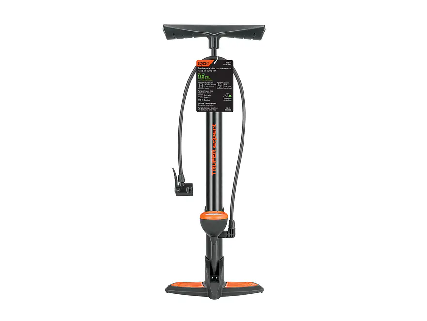 Bomba Manual para Inflar Truper 103614, con Manómetro, 120 PSI - Foto 1 | aztools.co