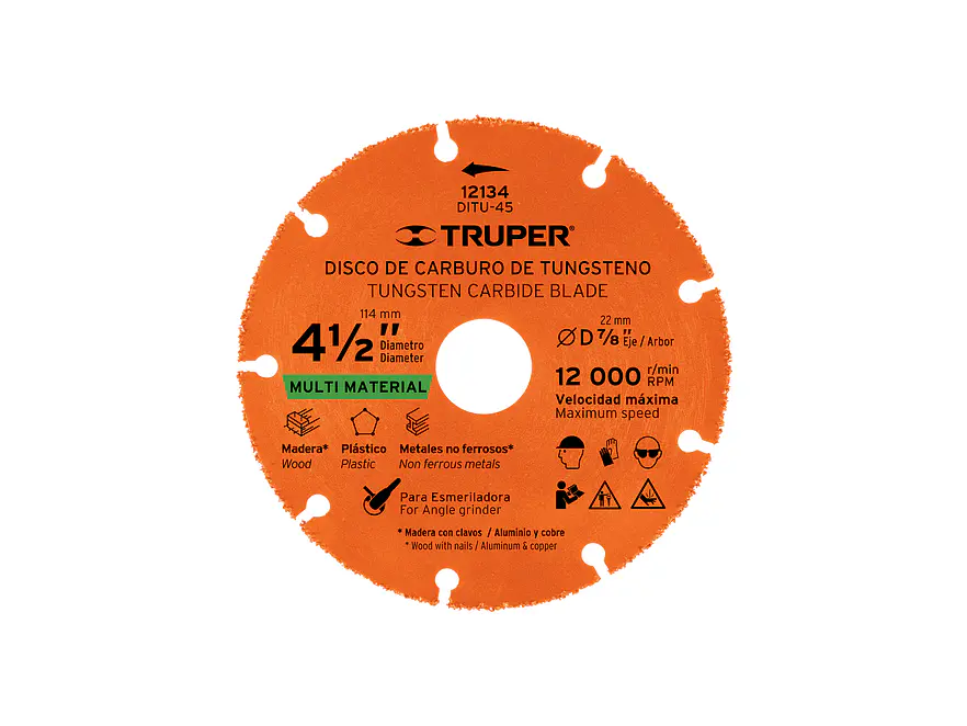 Disco Multimaterial Truper 12134, 4-1/2