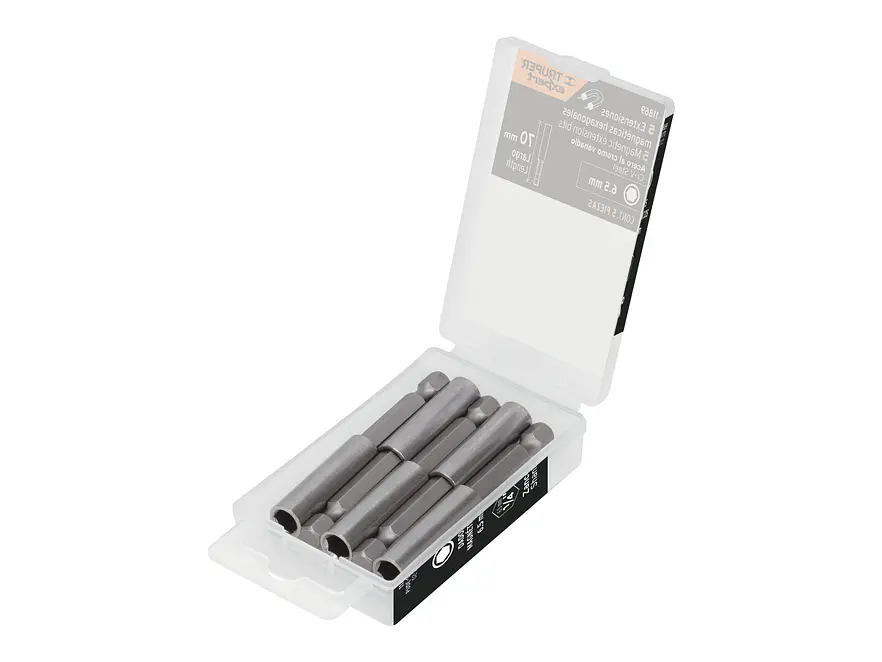 Estuche con 5 Extensiones Magnéticas Truper 11869, de 70 mm - Foto 1 | aztools.co