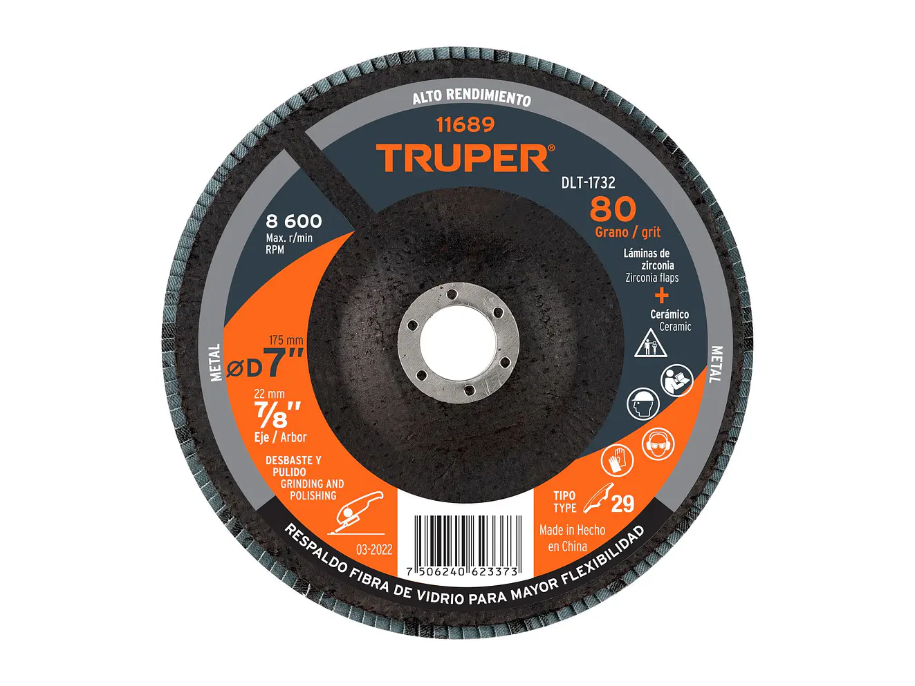 Disco Laminado Truper 11689, de 7