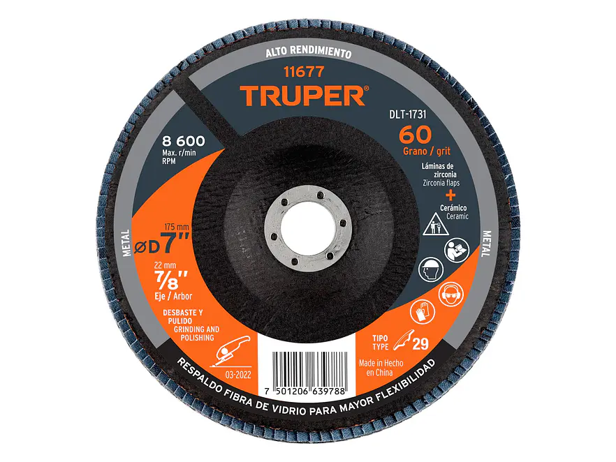 Disco Laminado Zirc Truper 11677, 7