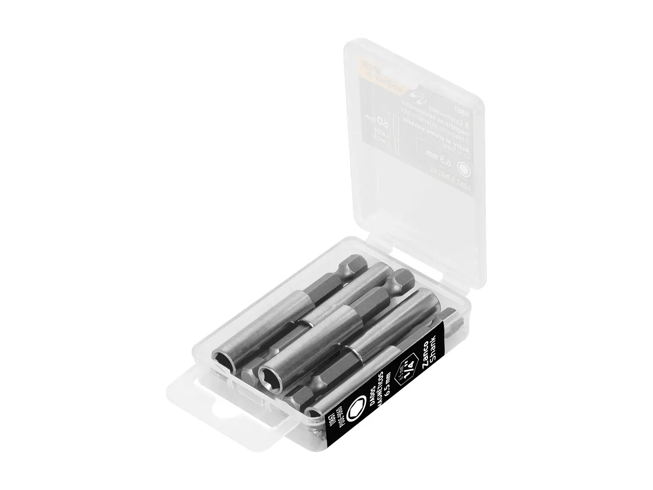 Estuche con 5 Extensiones Magnéticas Truper 11867, de 60 mm - Foto 1 | aztools.co