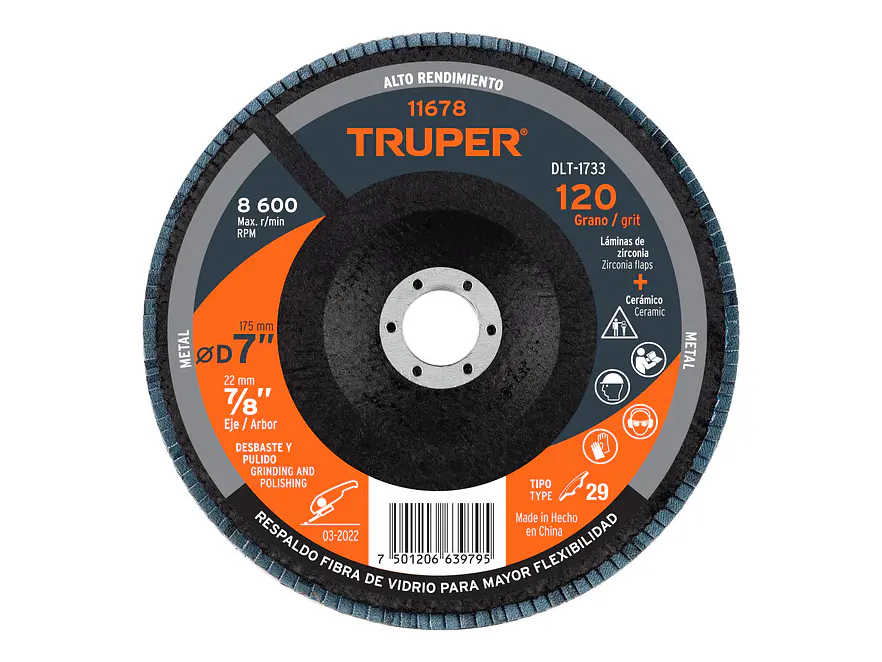 Disco Laminado Zirc Truper 11678, 7