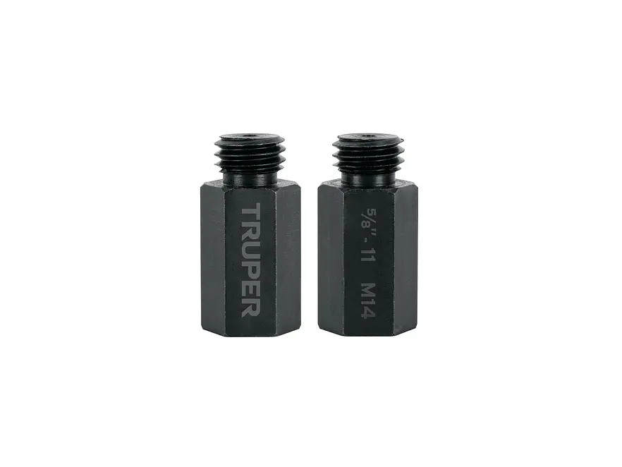 Juego de 2 Adaptadores Truper 103960, para Pomo de Doble Cara M14 - Envío a todo Colombia | aztools.co