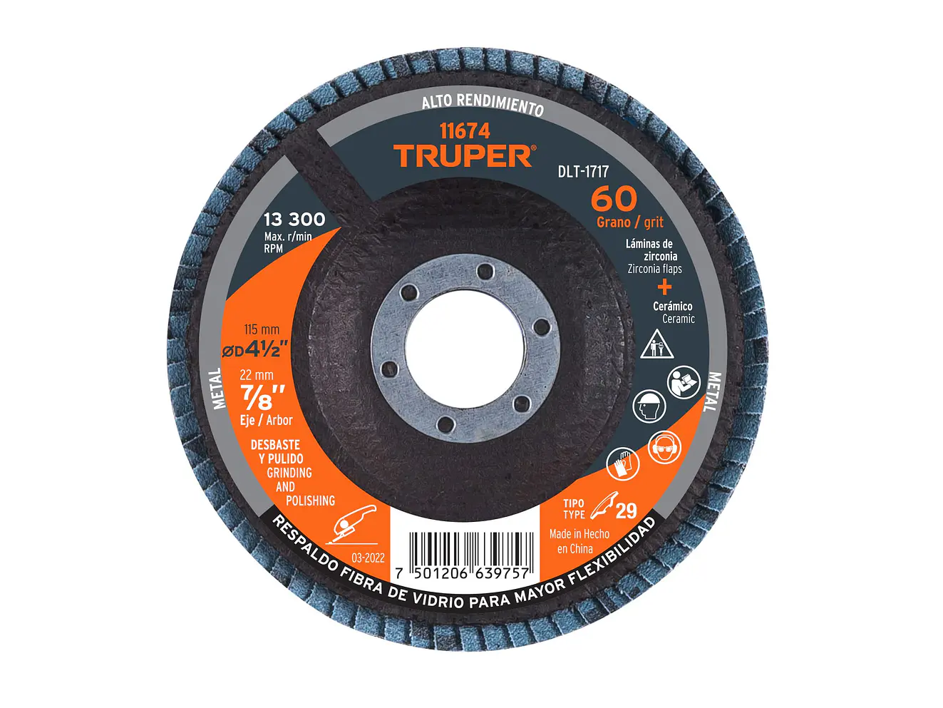 Disco Laminado Truper 11674, 4-1/2