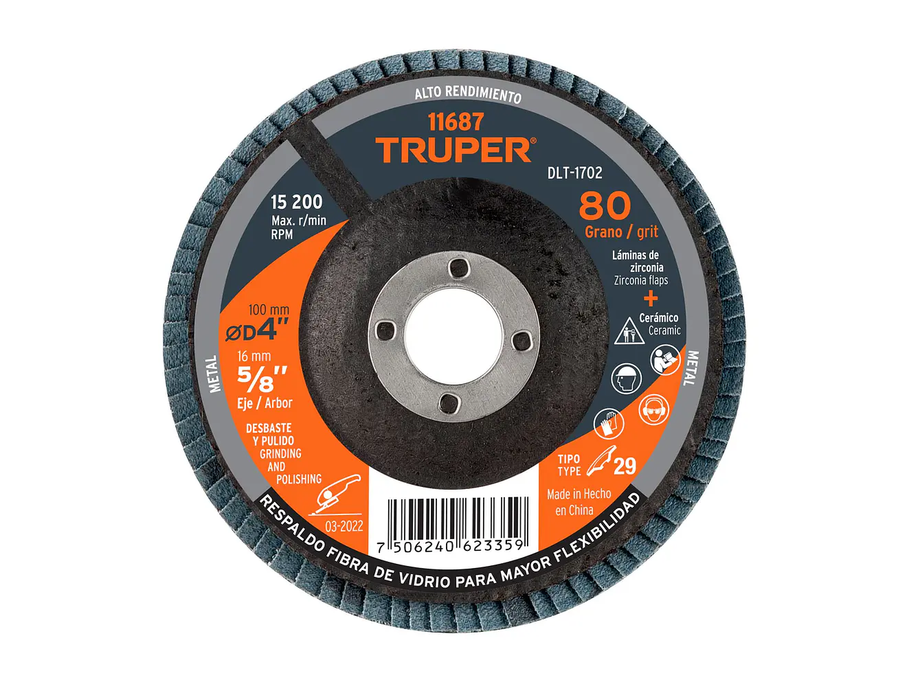 Disco Laminado Truper 11687, de 4