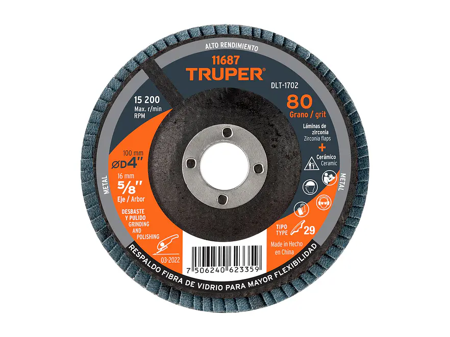 Disco Laminado Truper 11687, de 4
