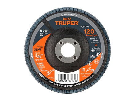 Disco Laminado Zirc Truper 11672, 4