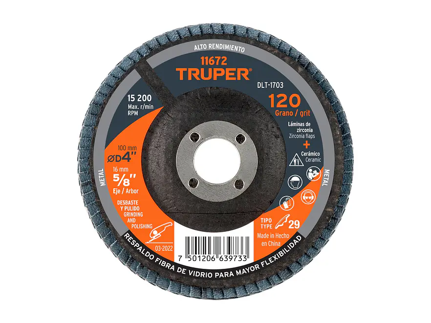 Disco Laminado Zirc Truper 11672, 4