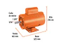 Motor Eléctrico Monofásico Truper 102303, 1/2 HP, Baja Velocidad - Miniatura 2 | aztools.co
