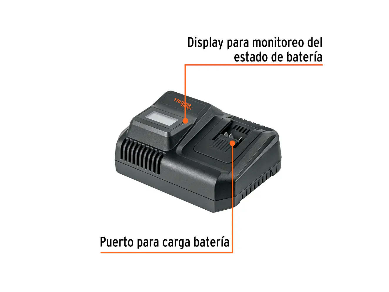 Cargador Rápido de Baterías de Ion Litio Truper 104018, 20 V - Foto 2 | aztools.co