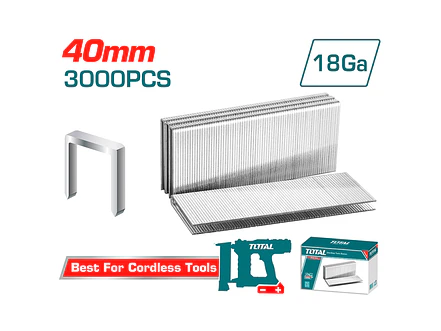Gancho Grapadora 40 mm TOTAL TAC918403, Compatibilidad: TCSNLI6005, TCSNLI6008 - Envío a todo Colombia | aztools.co