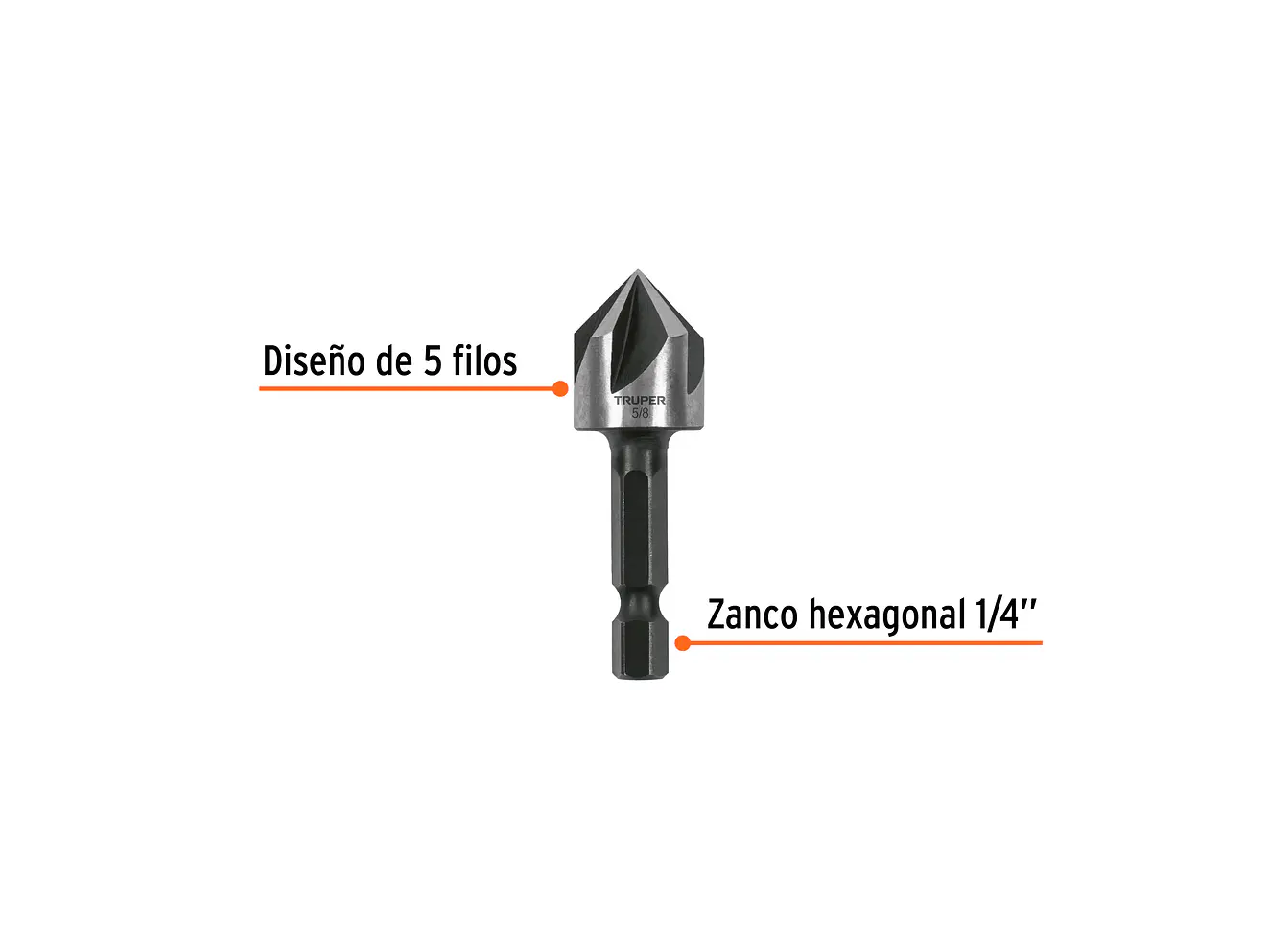 Avellanador para Metal Truper 102381, 5/8