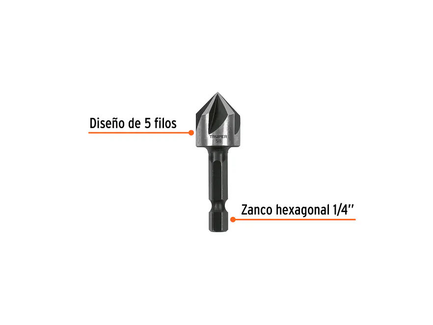 Avellanador para Metal Truper 102381, 5/8