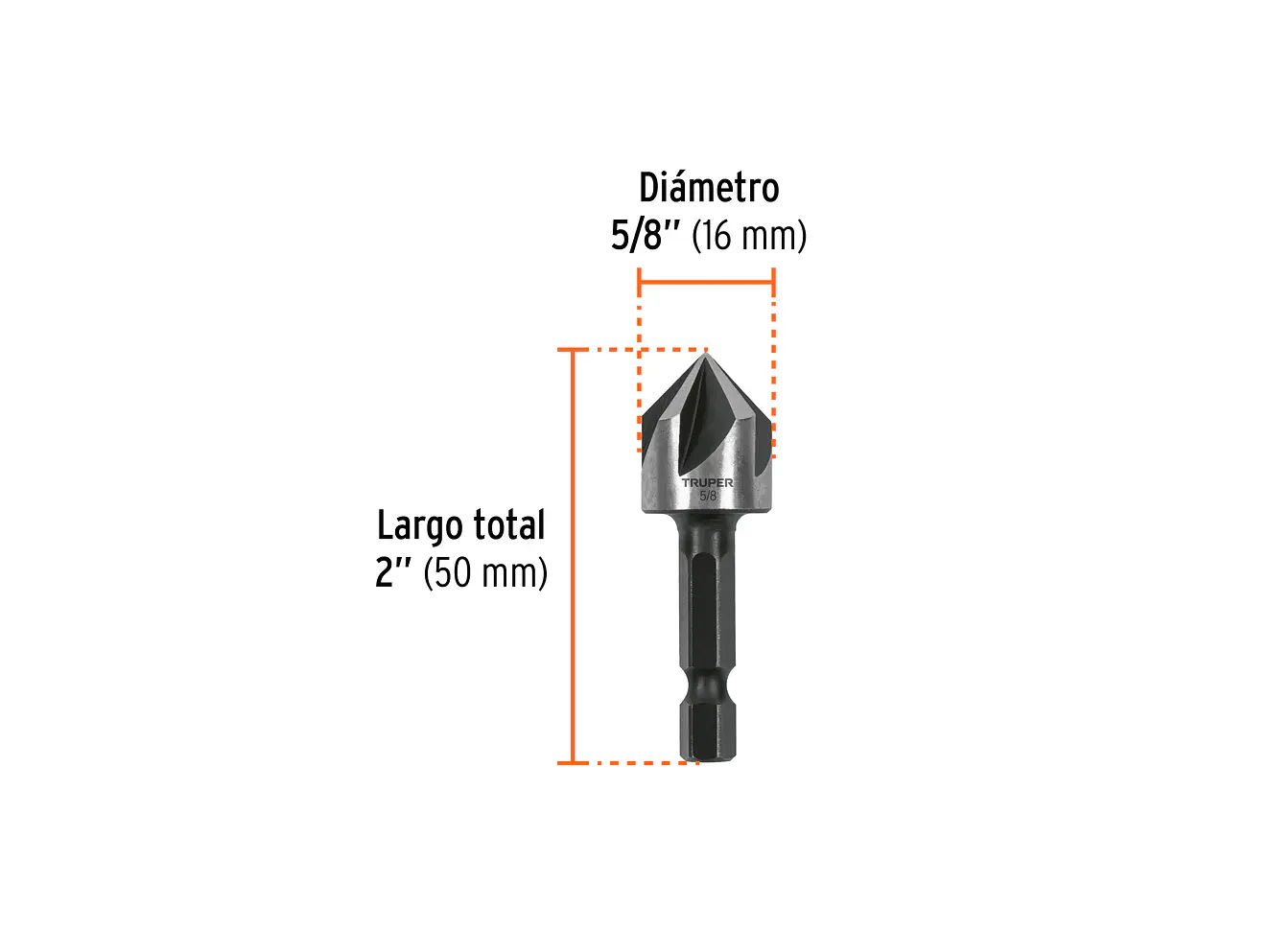 Avellanador para Metal Truper 102381, 5/8
