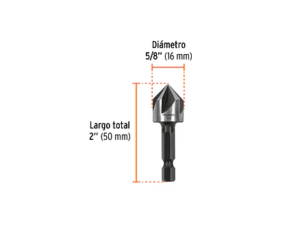 Avellanador para Metal Truper 102381, 5/8