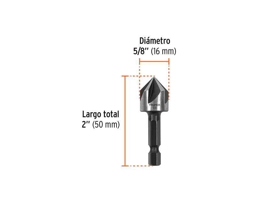 Avellanador para Metal Truper 102381, 5/8