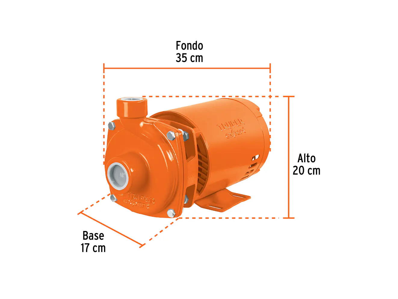 Bomba Centrífuga para Agua Truper 100432, 3/4 HP - Foto 2 | aztools.co