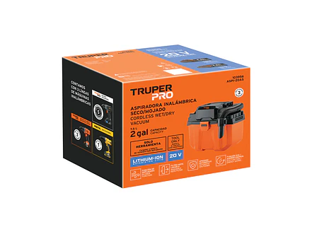 Aspiradora Truper 103956, 20V, Sin Accesorios - Foto 2 | aztools.co