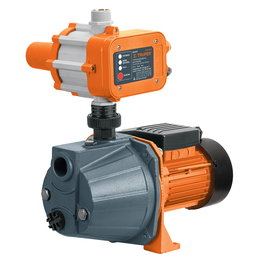 Bomba Presurizadora Jet Truper PRE-1/2 102856 1/2 HP 30m Altura con Control Automático 110V - Foto 1 | aztools.co