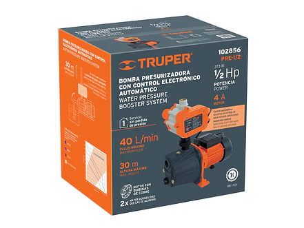 Bomba Presurizadora Jet Truper PRE-1/2 102856 1/2 HP 30m Altura con Control Automático 110V - Foto 5 | aztools.co