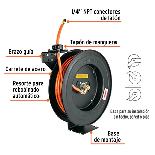 Manguera de Hule Truper 10388, 3/8
