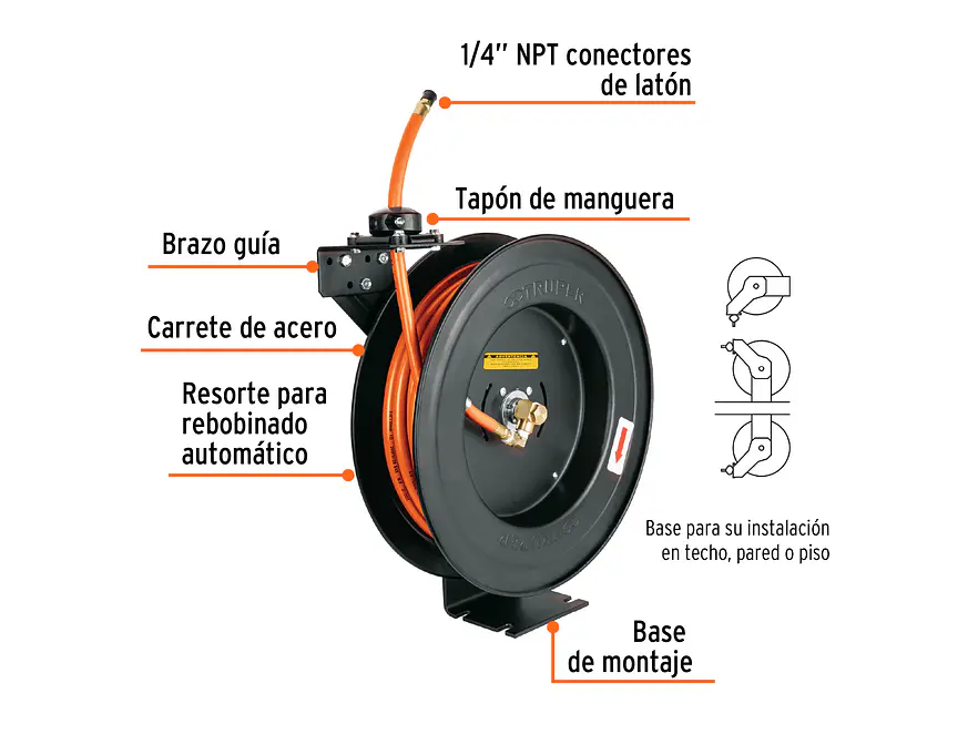 Manguera de Hule Truper 10388, 3/8