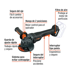 Pulidora Truper 103640, 4-1/2