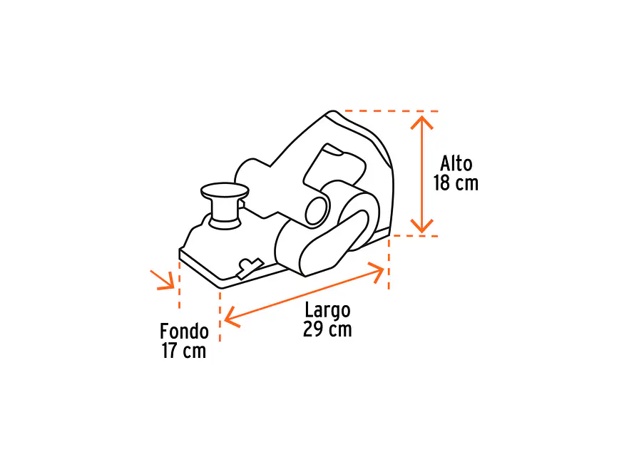 Cepillo Eléctrico Industrial Truper 102800, 3-1/4