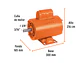 Motor Eléctrico Monofásico Truper 102309, 1/2 HP, Alta Velocidad - Miniatura 2 | aztools.co