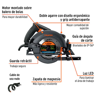 Sierra Circular Industrial Truper 11779 1800W