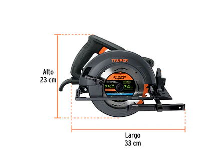Sierra Circular Industrial Truper 11779 1800W - Foto 3 | aztools.co