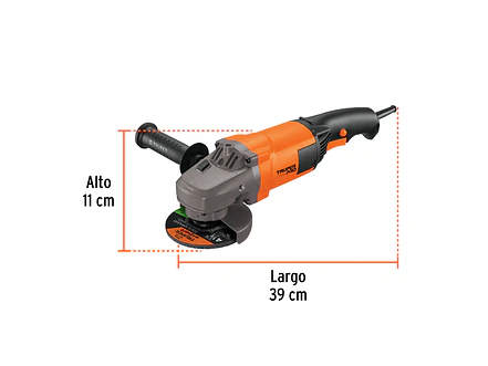 Esmeriladora Angular Truper 16684, 9,000 RPM - Foto 3 | aztools.co