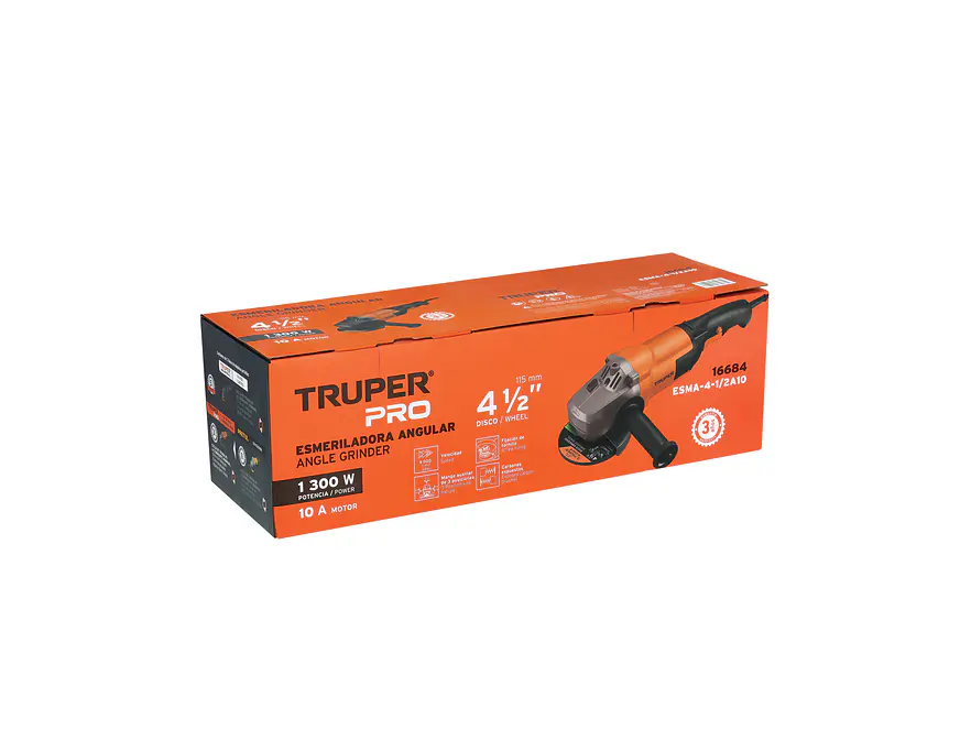 Esmeriladora Angular Truper 16684, 9,000 RPM - Foto 4 | aztools.co