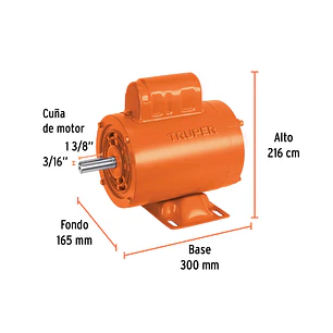 Motor Eléctrico Monofásico Truper 102308, 1/4 HP, Alta Velocidad