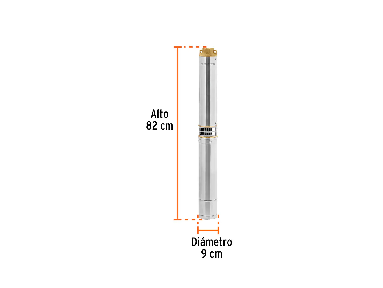 Bomba Sumergible Tipo Bala Truper 102976, 1-1/2HP, 220V, Agrícola - Foto 3 | aztools.co