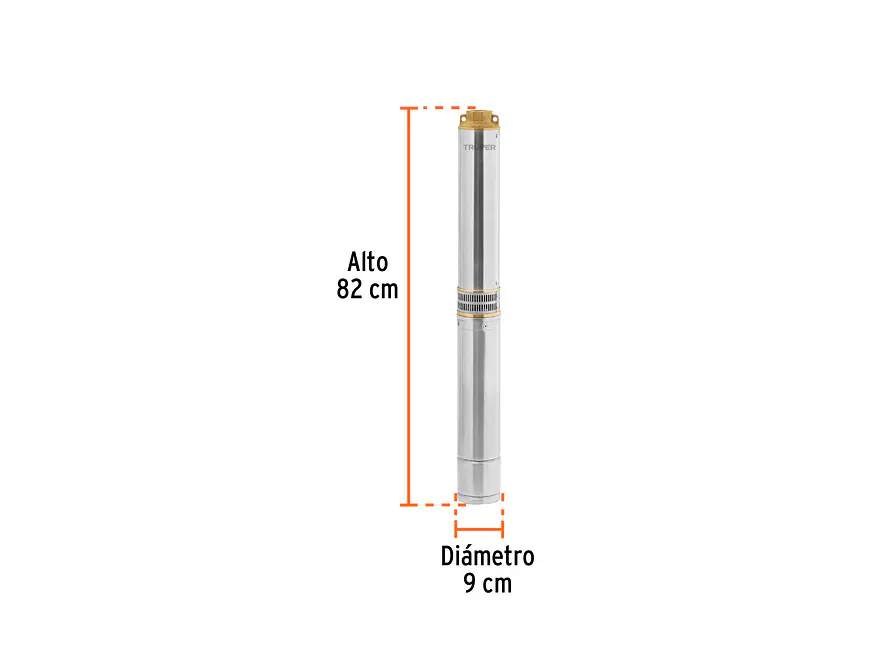 Bomba Sumergible Tipo Bala Truper 102976, 1-1/2HP, 220V, Agrícola - Foto 3 | aztools.co