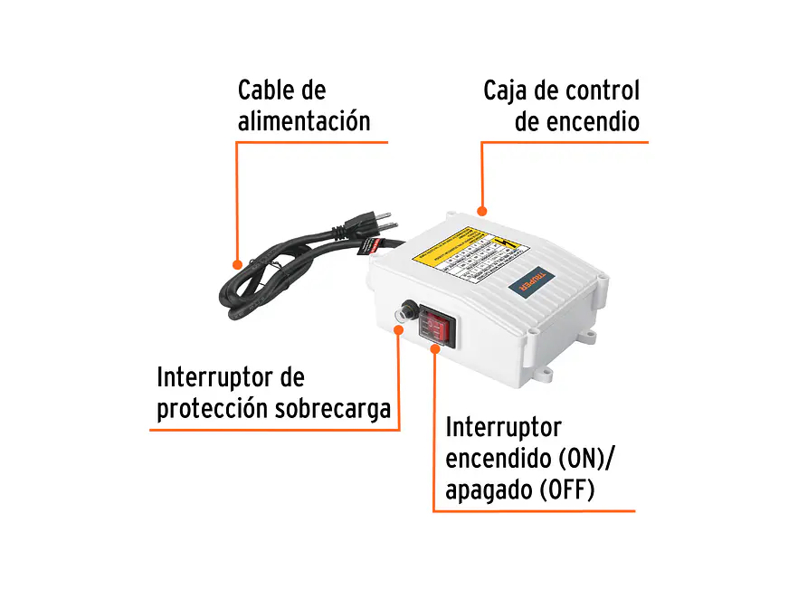 Caja de Control para Bomba Tipo Bala Truper 102708, de 1-1/2 HP - Foto 2 | aztools.co