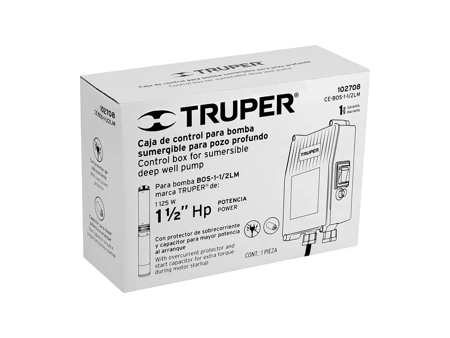Caja de Control para Bomba Tipo Bala Truper 102708, de 1-1/2 HP - Foto 4 | aztools.co