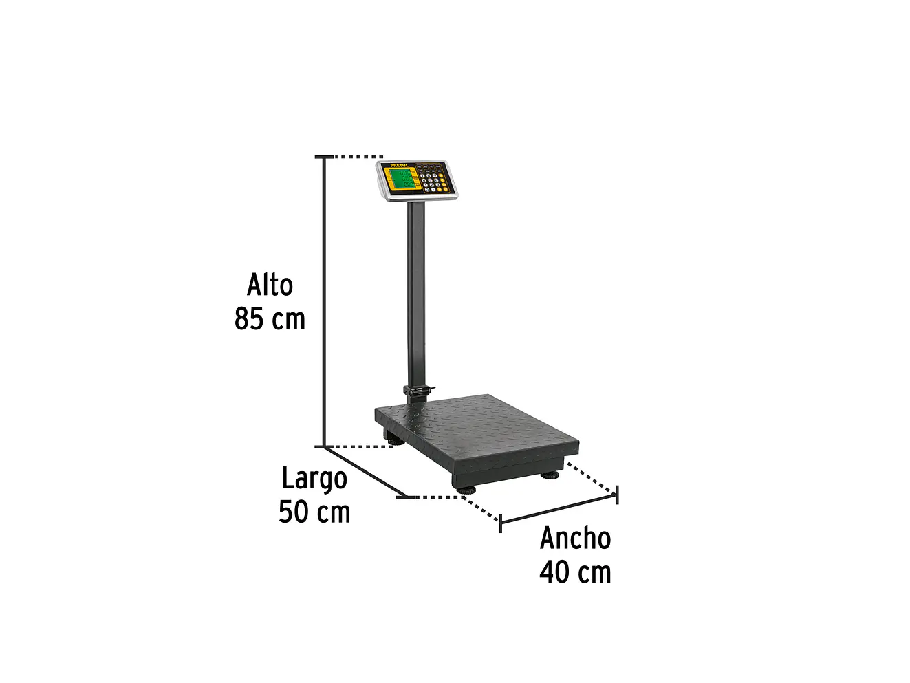 Báscula Electrónica de Plataforma Pretul 28462, Plegable, 200 kg - Foto 3 | aztools.co