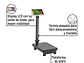 Báscula Electrónica de Plataforma Pretul 28461, Plegable, 100 kg - Miniatura 2 | aztools.co