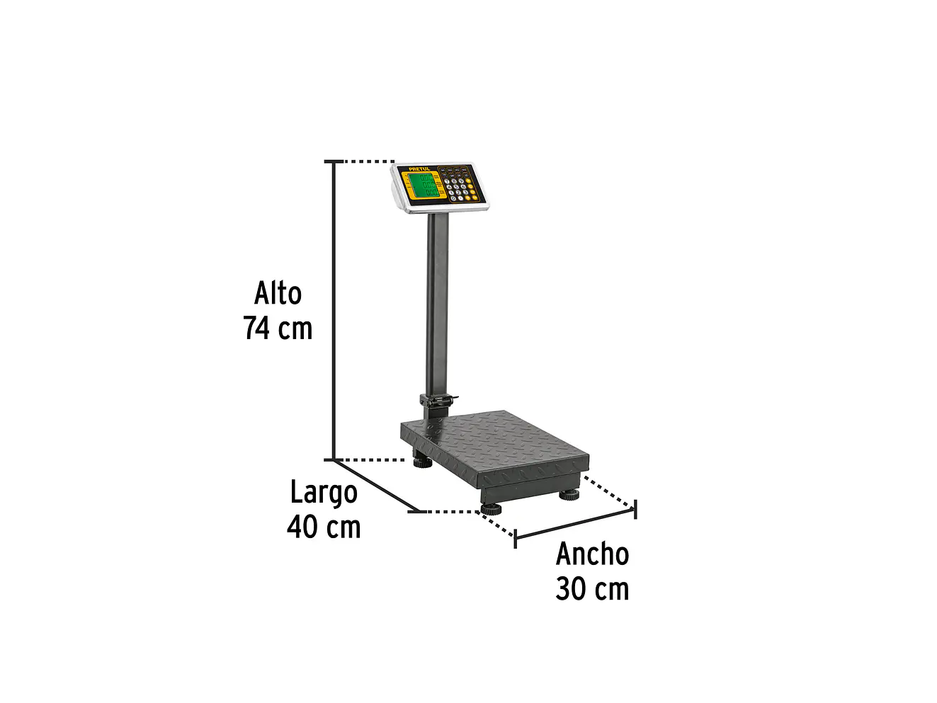 Báscula Electrónica de Plataforma Pretul 28461, Plegable, 100 kg - Foto 3 | aztools.co