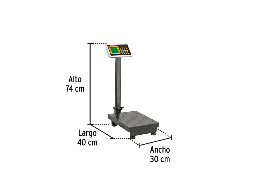 Báscula Electrónica de Plataforma Pretul 28461, Plegable, 100 kg - Foto 3 | aztools.co
