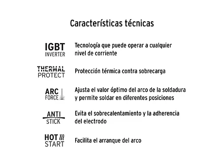 Mini Soldadora Inversora Pretul 29019, Serie 300, Bi-Voltaje, 130A - Foto 4 | aztools.co