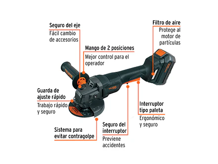 Pulidora Truper 103639 MAX-20EP 4-1/2
