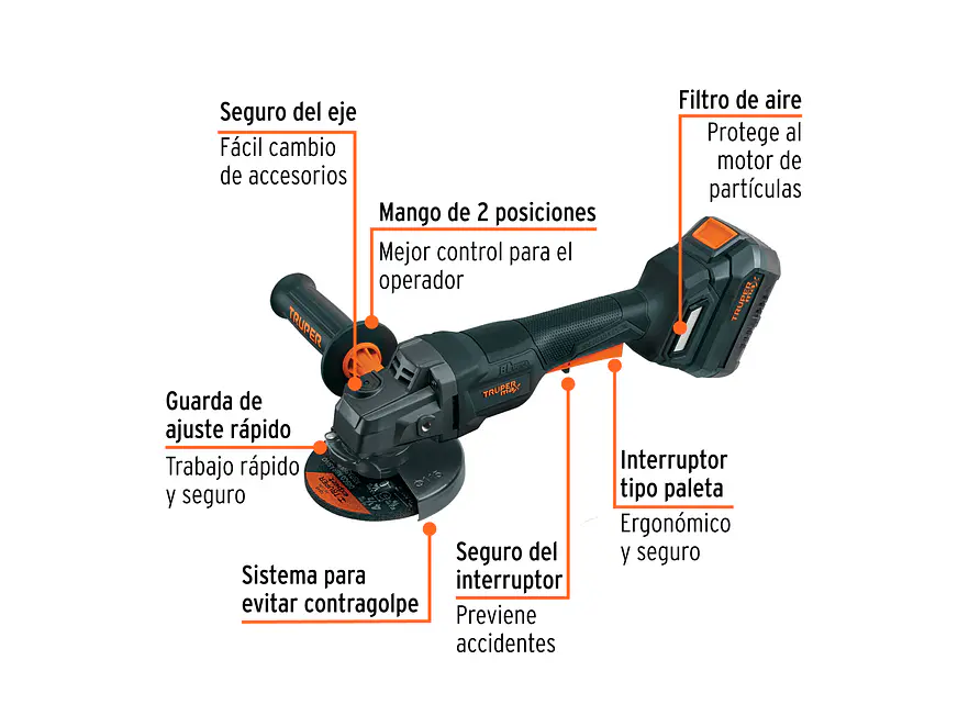 Pulidora Truper 103639 MAX-20EP 4-1/2