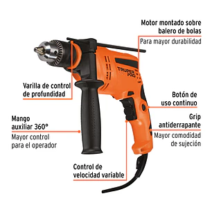 Taladro Percutor Truper 101273, 1/2