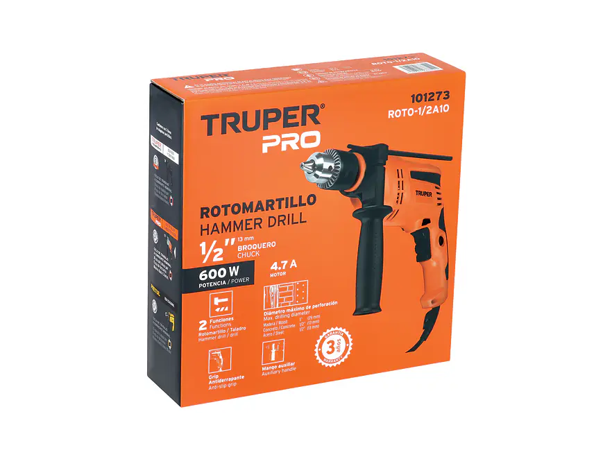 Taladro Percutor Truper 101273, 1/2