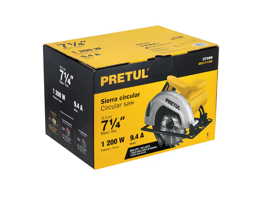 Sierra Circular Pretul 27098, 7-1/4