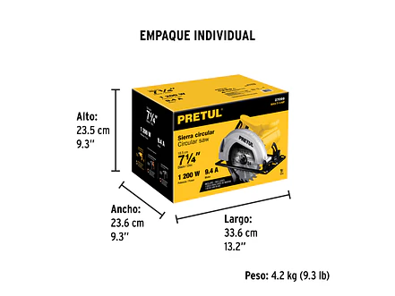 Sierra Circular Pretul 27098, 7-1/4